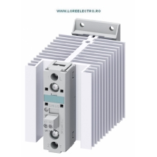 3RF2340-1AA02 RELEU ELECTRONIC 1 POL 40A, SIEMENS, TENSIUNE DE FORTA 24V .. 230V AC, TENSIUNE DE COMANDA 24V DC CU RADIATOR