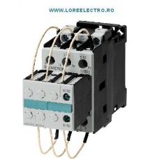 3RT1627-1AB01 CONTACTOR SIEMENS PTR. BATERIE CONDENSATORI, 3 POLI, 3P, PUTERE APARENTA 6KVAR ...25 KVAR 400V, TENSIUNE BOBINA 24V AC