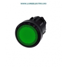 3SU1001-0AB40-0AA0 CAP BUTON VERDE ILUMINABIL DIN PLASTIC 22MM, CU REVENIRE, SIEMENS SIRIUS ACT