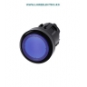 3SU1001-0AB50-0AA0 CAP BUTON ALBASTRU ILUMINABIL DIN PLASTIC 22MM, CU REVENIRE, SIEMENS SIRIUS ACT