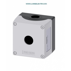 3SU1801-1AA00-1AA1 CUTIE GRI DIN PLASTIC 1 POST DE COMANDA CENTRAL PENTRU BUTOANE SIEMENS SIRIUS ACT