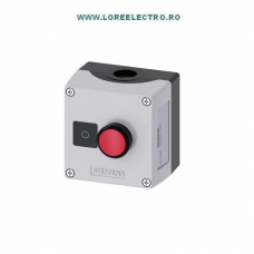 3SU1801-0AC00-2AB1 CUTIE PLASTIC CU BUTON ROSU CU REVENIRE 1NC, SIEMENS, SIRIUS ACT