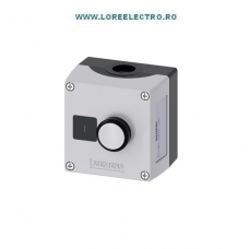 3SU1801-0AD00-2AB1 CUTIE PLASTIC CU BUTON ALB CU REVENIRE 1NO, SIEMENS, SIRIUS ACT