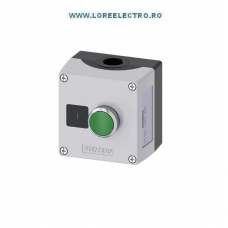 3SU1851-0AB00-2AB1 CUTIE METALICA CU BUTON VERDE CU REVENIRE 1NO, SIEMENS, SIRIUS ACT