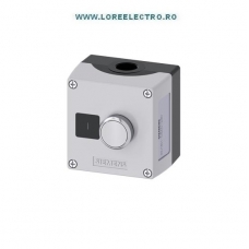 3SU1801-0AD00-2AB1 CUTIE METALICA CU BUTON ALB CU REVENIRE 1NO, SIEMENS, SIRIUS ACT