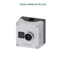 3SU1851-0AE00-2AB1 CUTIE METALICA CU BUTON NEGRU CU REVENIRE 1NC, SIEMENS, SIRIUS ACT