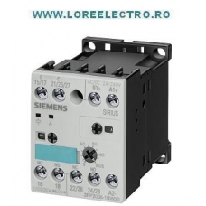 3RP2005-1AQ30, RELEU DE TIMP CU LED SIRIUS SIEMENS, TENSIUNE DE LUCRU AC 24-127V , DC 24V, POSIBILITATE DE SETARE 0.05-1 SEC,1 CO ,