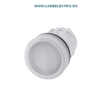 3SU1001-6AA60-0AA0 CAP LAMPA SEMNALIZARE ALBA PLASTIC 22MM, SIEMENS SIRIUS ACT
