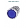 3SU1051-0AB50-0AA0 cap buton ALBASTRU iluminabil metalic Siemens Sirius Act 22MM cu revenire