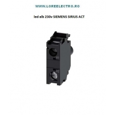 3SU1401-1BF60-1AA0 LED ALB TENSIUNE 230V PENTRU LAMPI SI BUTOANE SIEMENS SIRIUS ACT