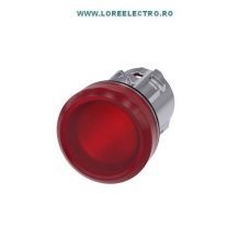 3SU1051-6AA20-0AA0 CAP LAMPA METALICA DE SEMNALIZARE CULOARE ROSIE 22MM, SIEMENS SIRIUS ACT