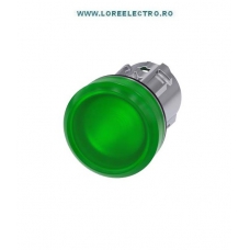 3SU1051-6AA40-0AA0 CAP LAMPA METALICA DE SEMNALIZARE CULOARE VERDE 22MM, SIEMENS SIRIUS ACT