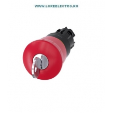 3SU1000-1HF20-0AA0 cap cheie comanda ciuperca si cheie cu retinere, revenire prin rasucire Siemens Sirius Act 22MM