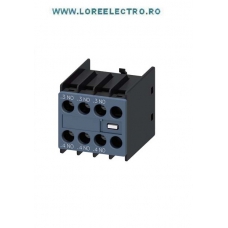 3RH2911-1HA30 AUXILIAR FRONTAL CONTACTORI SIEMENS S00-S0 3NO, Compatibil cu contactor 3RT2