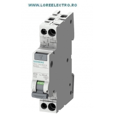 5SV1316-1KK16, Siguranta Diferentiala SIEMENS 16A, 1P+N intr-un Modul, 30mA, curba C, 6kA, tip AC, cod 5SV13161KK16