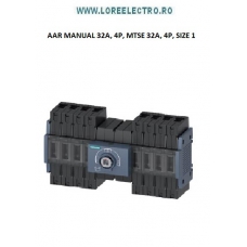 3KC0422-2ME00-0AA0 INTRERUPATOR 32A, 4P SIEMENS TIP MTSE GENERATOR RETEA 4POLI ACTIONARE MANUALA SIZE 1