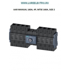 3KC0434-2NE00-0AA0 INTRERUPATOR 160A, 4P SIEMENS TIP MTSE GENERATOR RETEA 4POLI ACTIONARE MANUALA SIZE 2