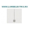 5TG6274 CLAPETA DUBLA INTRERUPATOARE CU FANTA VIZUALIZARE CULOARE CREM, SIEMENS DELTA LINE