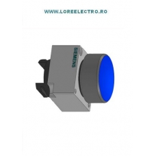 3SB3500-0AA51 CAP BUTON METALIC CU REVENIRE ALBASTRU SIEMENS SIRIUS