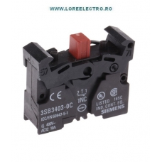 3SB3403-0C BLOC CONTACTE AUXILIARE CHEIE SELECTOARE, BUTOANE SIEMENS 1NC CLEME ARC