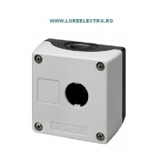 3SB3801-2AA3 CUTIE METALICA 1 POST PENTRU BUTOANE SI LAMPI SEMNALIZARE SIEMENS