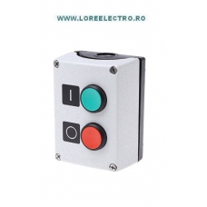 3SB3802-0DA3 cutie 2 butoane plastic echipata cu un buton Verde 1NO si un buton Rosu NC Siemens