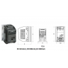 6SL3211-0AB15-5BA1 CONVERTIZOR FRECVENTA, SIEMENS, SINAMICS G110, MONOFAZAT 0,55 KW, 3,2A, 230V, GABARIT FSA , CU FILTRU EMC, FARA BOP