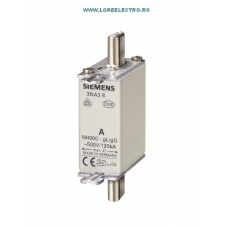 3NA3832-8 Siguranta fuzibila Siemens MPR 125A grupa NH000, tensiune 500V AC /  250V DC, curba Ardere gG