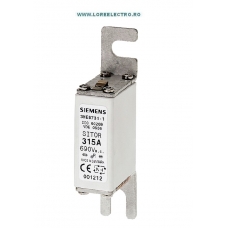 3NE8731-1 siguranta fuzibila ultrarapida 315A tip MPR Siemens, curba ardere aR, Gr 000, 690V