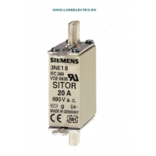 3NE1813-0 Siguranta ultrarapida MPR 16A, grupa NH000, curba Ardere gS, NH000, In: 16 A, gS, 690 V ac, 250 V DC, Siemens