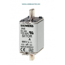 3NE1020-2 Siguranta ultrarapida MPR 80A, grupa NH00, curba Ardere gR, NH00, In 80 A, gR, 690 V ac, 250 V DC, Siemens