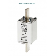 3NE1225-2 Siguranta ultrarapida MPR 200A, grupa NH1, curba Ardere gR, NH1, In 200 A, gR, 690 V ac, 250 V DC, Siemens