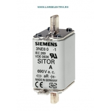 3NE8015-1 Siguranta ultrarapida MPR 25A, grupa NH00, curba Ardere gR, NH00, In 25 A, gR, 690 V ac, 440 V DC, Siemens