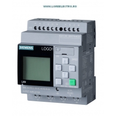 6ED1052-1HB08-0BA1 RELEU INTELIGENT PROGRAMABIL 24VDC LOGO! 8 SIEMENS, CPU CU DISPLAY LOGO! 24RCE, 8DI/4DO, 400 Blocks