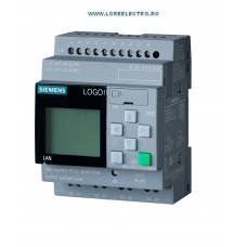 6ED1052-1CC08-0BA1 RELEU INTELIGENT PROGRAMABIL 24VDC LOGO! 8 SIEMENS, CPU CU DISPLAY LOGO! 24CE, 8DI(4AI)/4DO, 400 Blocks