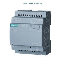 6ED1052-2CC08-0BA1 RELEU INTELIGENT PROGRAMABIL 24V AC/DC LOGO! 8 SIEMENS, CPU FARA DISPLAY, LOGO! 24CEo, 8DI(4AI)/4DO, 400 Blocks