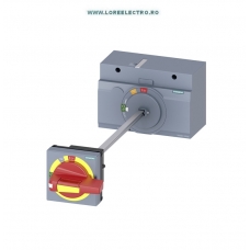 3VA9467-0FK25 Sistem de actionare de pe Usa cu maner Emergenta Rosu Galben pentru intrerupator Automat Siemens 3VA13,3VA14,3VA23, 3VA24 IP65