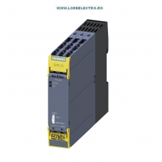 3SK1111-1AB30 RELEU SAFETY SIEMENS, 3NO CONTACTE BLOC, + 1NC CONTACT SEMNALIZARE, BOBINA 24V AC/DC