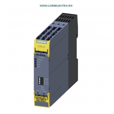 3SK1122-1AB40 RELEU SAFETY SIEMENS, 3NO IESIRE CONTACT SEMICONDUCTOR INSTANT, 1NC CONTACT SEMICONDUCTOR DE SEMNALIZARE, BOBINA 24V DC