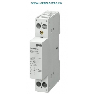 5TT5800-0 Contactor Modular SIEMENS MONTAJ PE SINA, 2NO 20A, tensiune BOBINA 230V ca,