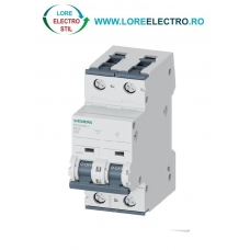5SY6208-7 Siguranta monofazata Siemens 8A 2P curba C, 6KA