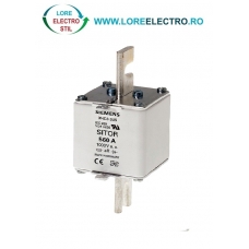 3NE1332-3 siguranta fuzibila ultrarapida MPR 400A Siemens, curba gR, Gupa NH 2, 690V ac, prindere cu suruburi