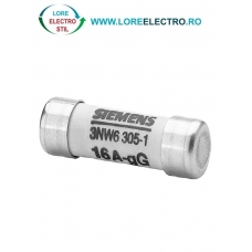 3NW6305-1 siguranta fuzibila cilindrica SIEMENS 16A dimensiuni 8x32, grupa Tip gG