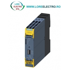 3SK1121-1CB42 RELEU SAFETY SIEMENS, 2NO CONTACTE INSTANTANEE, + 2NO CONTACT TEMPORIZARE, BOBINA 24V DC, TERMINALE CU SURUB