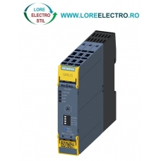 3SK1121-2CB42 RELEU SAFETY SIEMENS, 2NO CONTACTE INSTANTANEE, + 2NO CONTACTE TEMPORIZARE, BOBINA 24V DC, TERMINALE CU ARC
