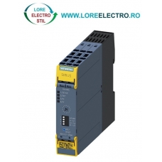 3SK1121-2CB44 RELEU SAFETY SIEMENS, 2NO CONTACTE INSTANTANEE, + 2NO CONTACTE TEMPORIZARE, BOBINA 24V DC, TERMINALE CU ARC