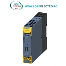 3SK1122-2CB44 RELEU SAFETY SIEMENS, 2NO IESIRI INSTANTANEE + 2NO IESIRI TEMPORIZARE, BOBINA 24V DC, TERMINALE CU ARC