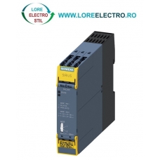 3SK1211-1BB40 RELEU SAFETY SIEMENS, 4NO CONTACTE SIGURANTA, 1NC CONTACT SEMNALIZARE, BOBINA 24V DC, TERMINALE CU SURUB