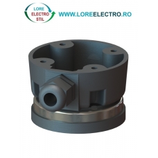 8WD4308-0DE, SOCLU CONEXIUNE CU IESIRE LATERALA CABLU, BAZA MAGNETICA SIEMENS SIRIUS, PENTRU COLOANE CU DIAMETRU 50 SI 70 MM, PLASTIC
