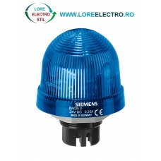 8WD5320-5BF, ELEMENT DE SEMNALIZARE SIEMENS SIRIUS, LUMINA INTERMITENTA, LED ALBASTRU INTEGRAT, TENSIUNE 24 V AC/DC, DIAMETRU 70 MM